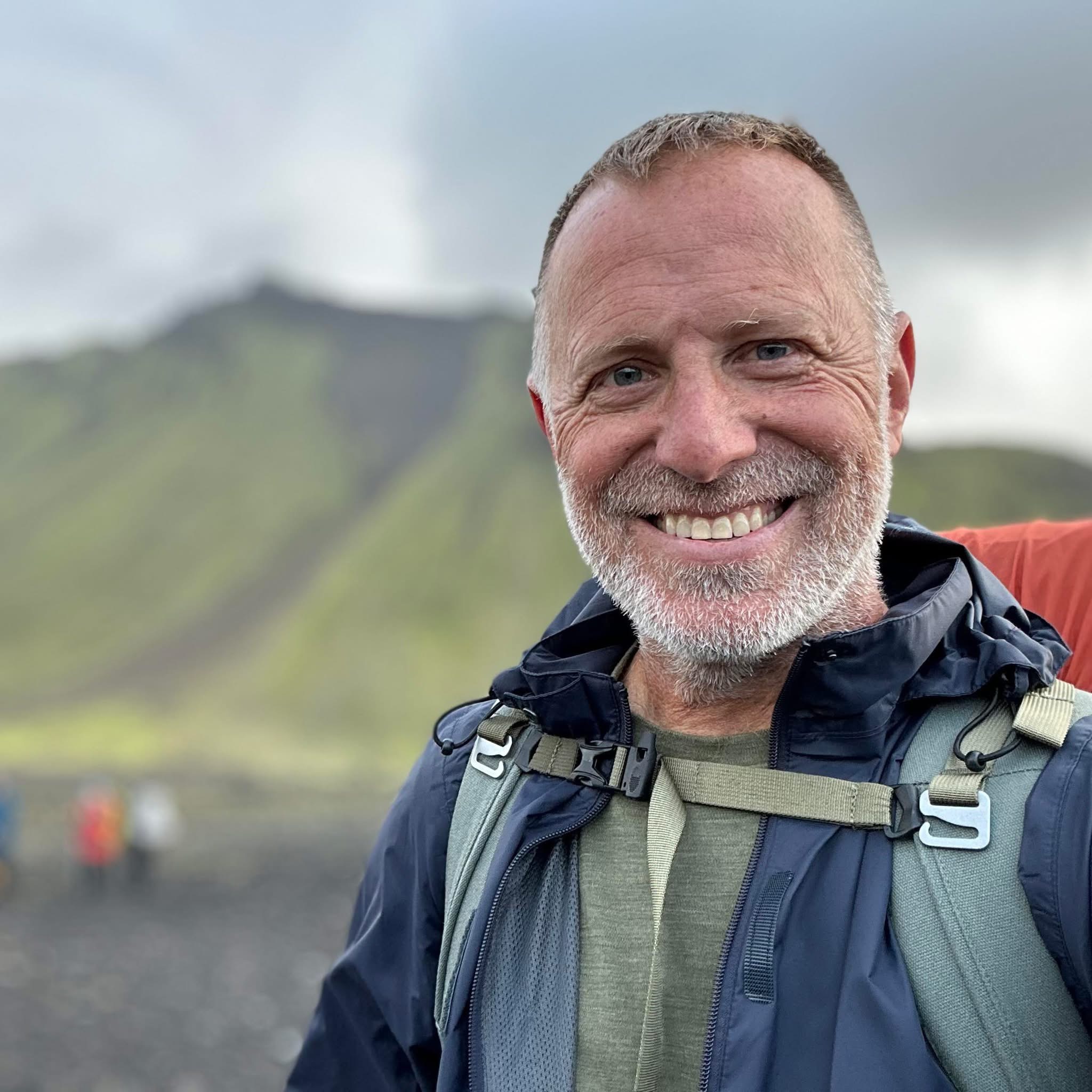 Shonn Horton outdoors while traveling